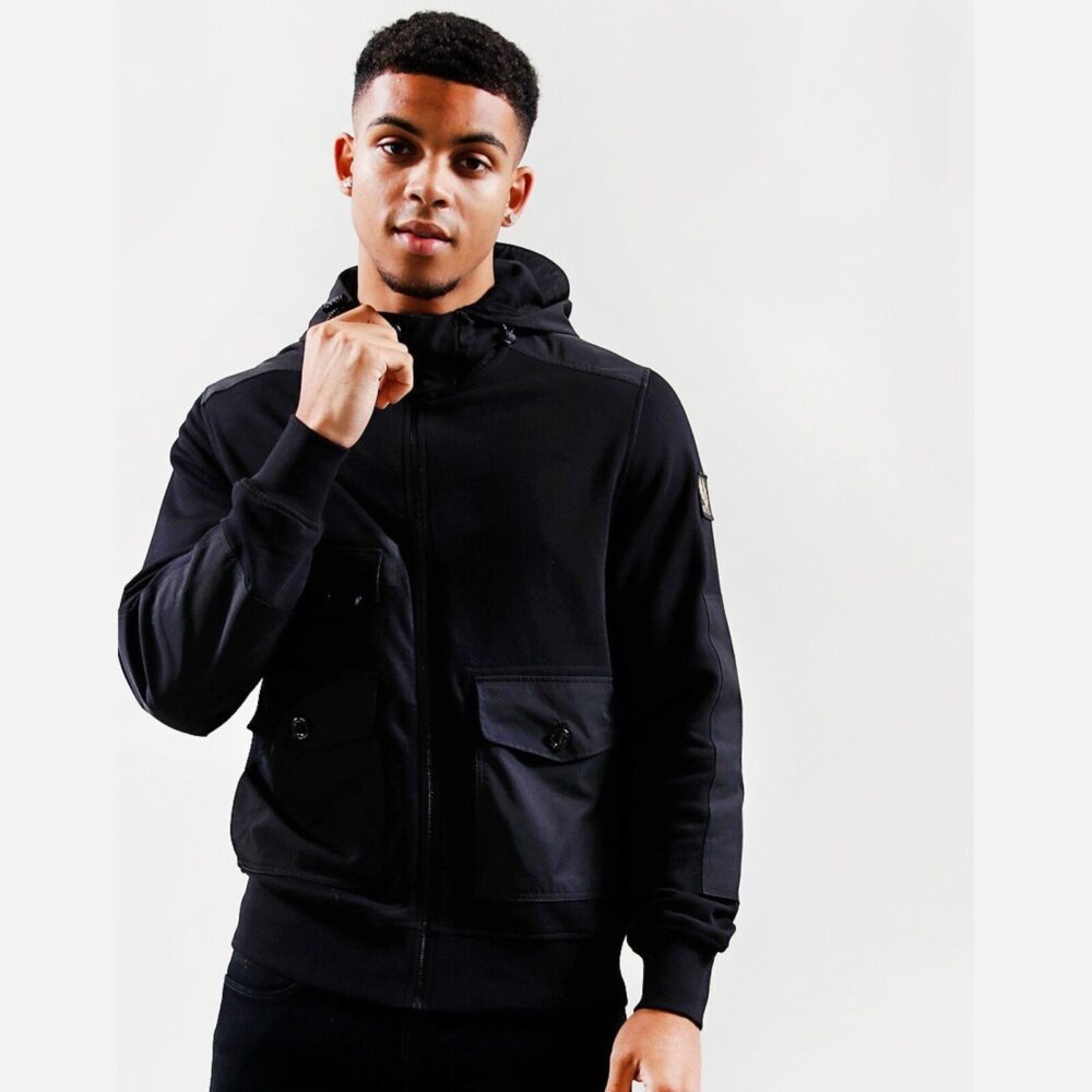 Belstaff Mast Hoodie in Black