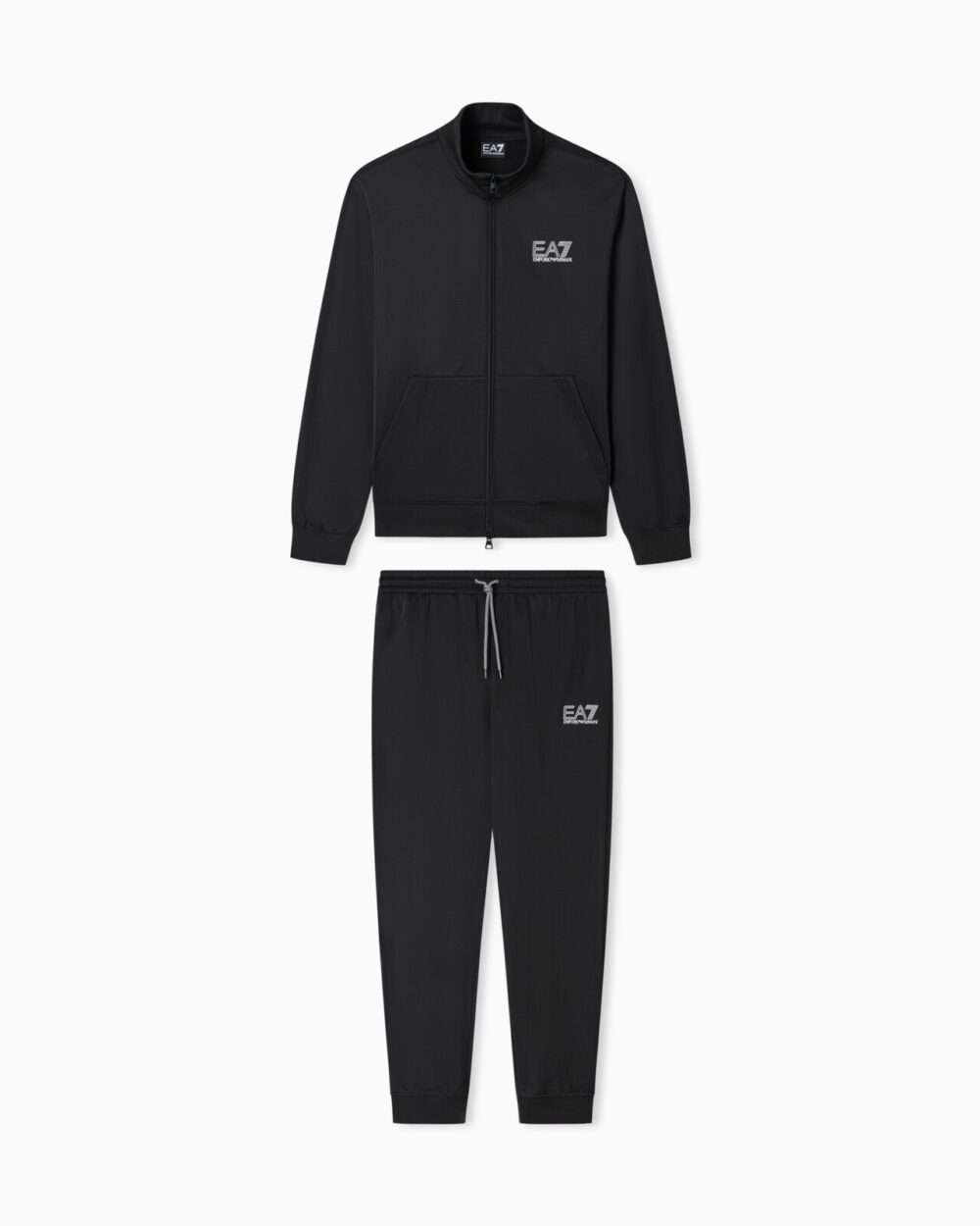 EA7 Visibility Technical-Fabric Tracksuit in Black