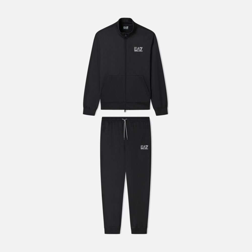 EA7 Visibility Technical-Fabric Tracksuit in Black