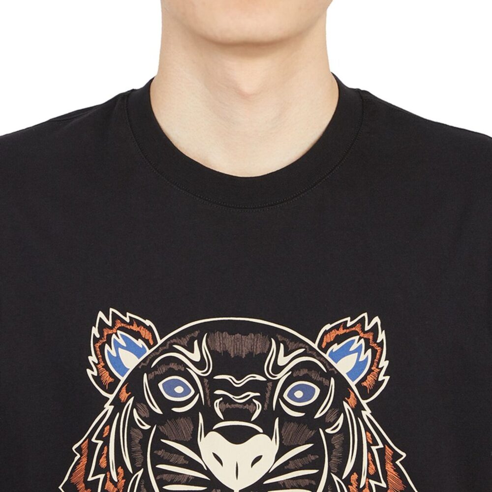 Kenzo Icon Tiger Print T-Shirt in Black