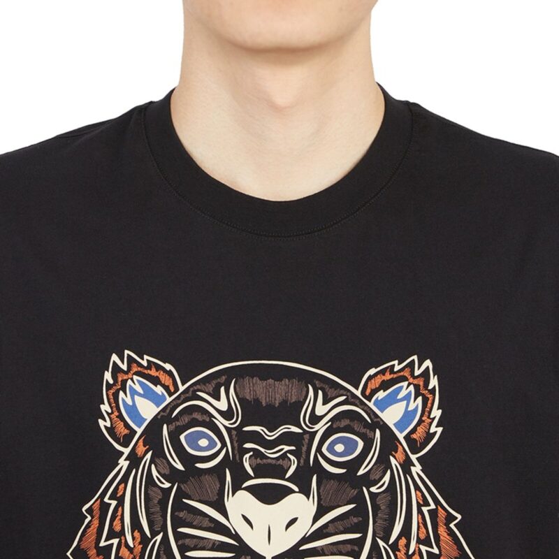 Kenzo Icon Tiger Print T-Shirt in Black