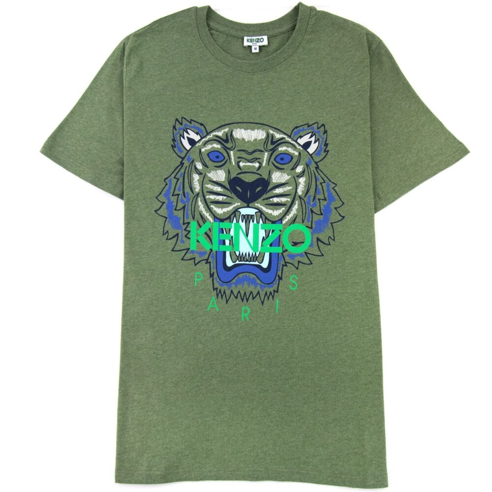 Kenzo Icon Tiger T-Shirt in Green