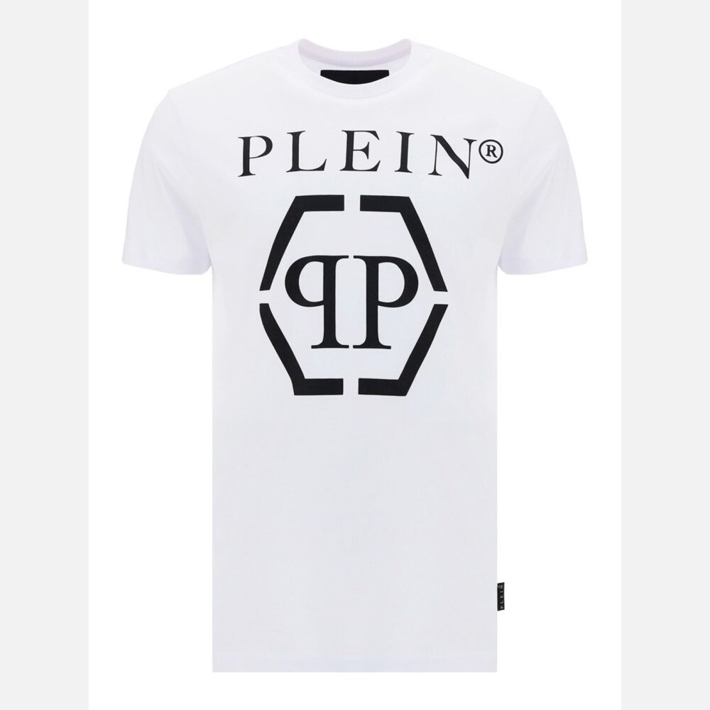 Philipp Plein Contrasting Logo T-Shirt in White