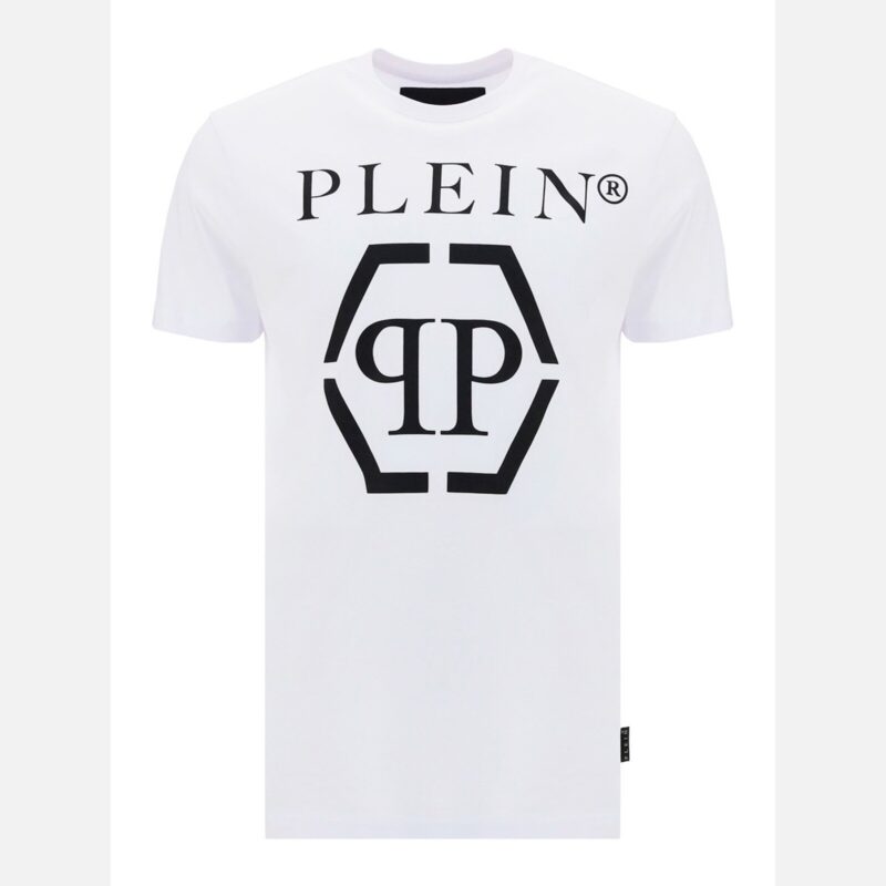 Philipp Plein Contrasting Logo T-Shirt in White
