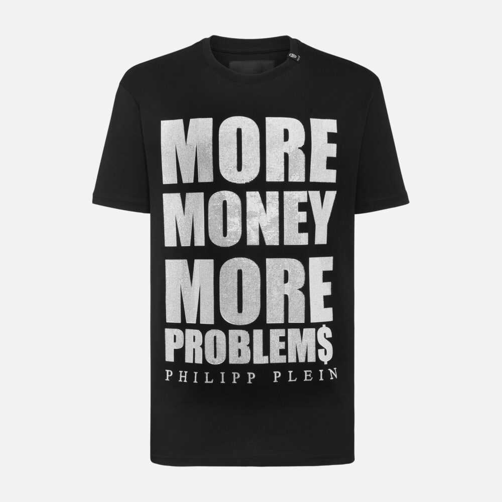 Philipp Plein More Money More Problems T-Shirt in Black