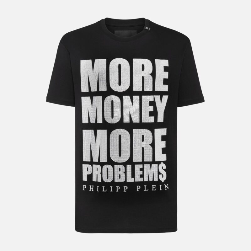 Philipp Plein More Money More Problems T-Shirt in Black